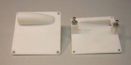 2 x supports servo plastique 60x60 mm pour servo taille standard