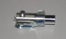 2 x chapes aluminium M4 axe 3 mm