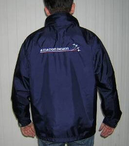 Coupe-vent Aviation Design (bleu marine) Taille : M