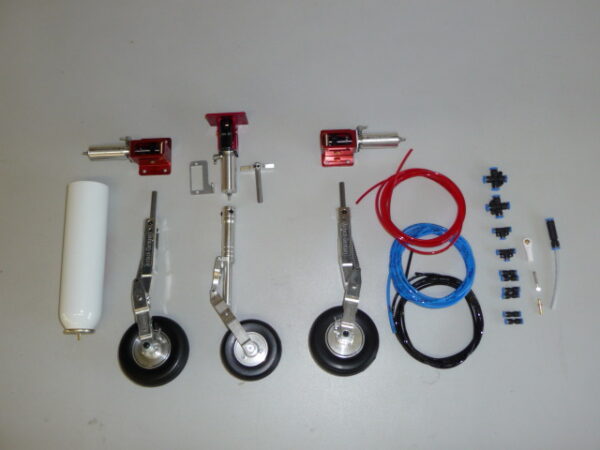 Train rentrant complet double effet + 2 electrovalves pour trains et freins