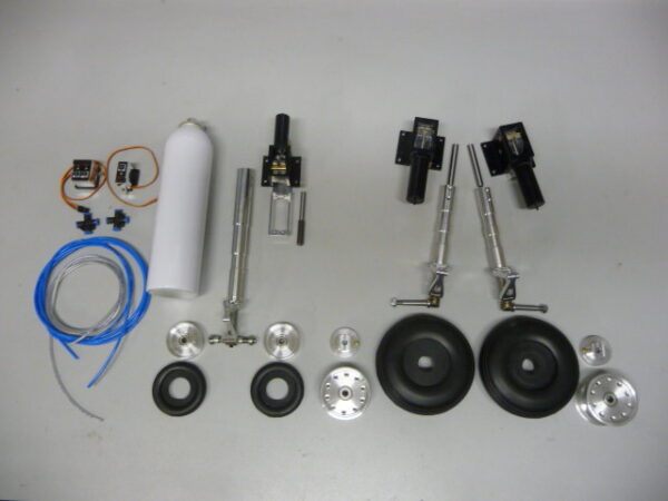Train rentrant pneumatique complet + 2 electrovalves