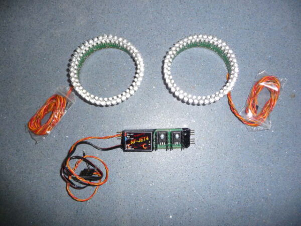 2 x anneaux lumineux de post combustion