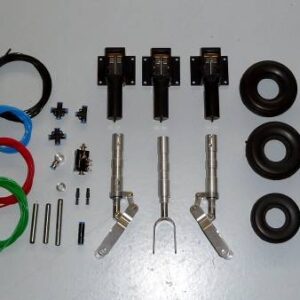 Train rentrant complet + jambes suspendues + roues + freins (usinés CN)