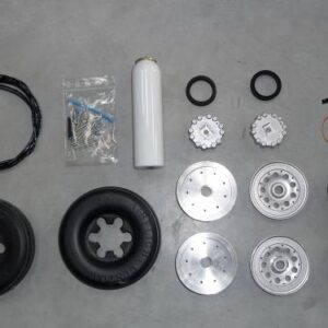Roues + système de freins avec électro valve