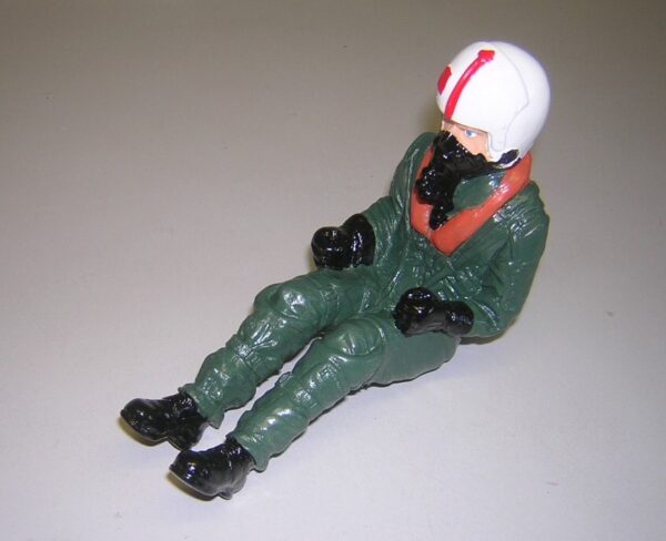 Pilote de jet us au 1/8 semi peint