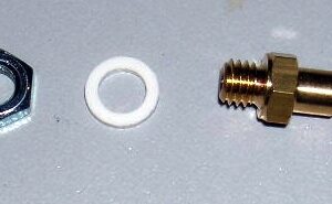 Raccord droit filetage m5 pour tube 6  ext et 4  int ou tube tygon + ecrou m5 (idéal pour mise Ã€ l'air libre)