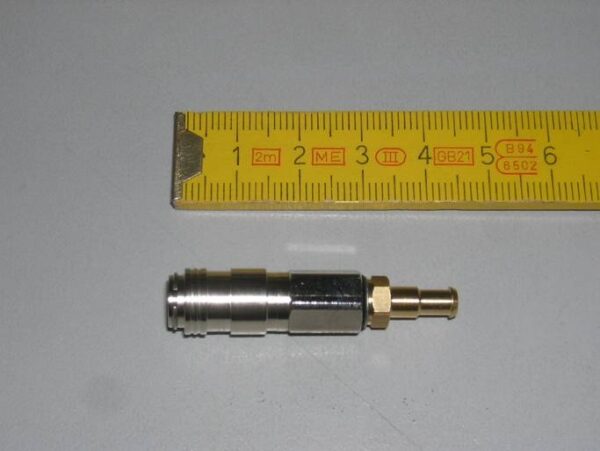 Raccord rapide auto-oburant pour durite souple tygon