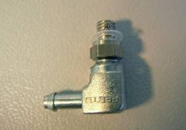 Raccord coudé filetage m3 pour tube 3  ext et 2  int