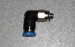 Raccord rapide en l, filetage m 3 pour tube 3  ext et 2  int