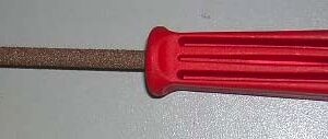 Lime de ponçage ronde avec manche, diamètre 6 mm longueur 230 mm, grains fins